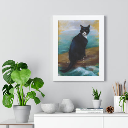 Bismarck Oskar Cat Framed Painting Poster