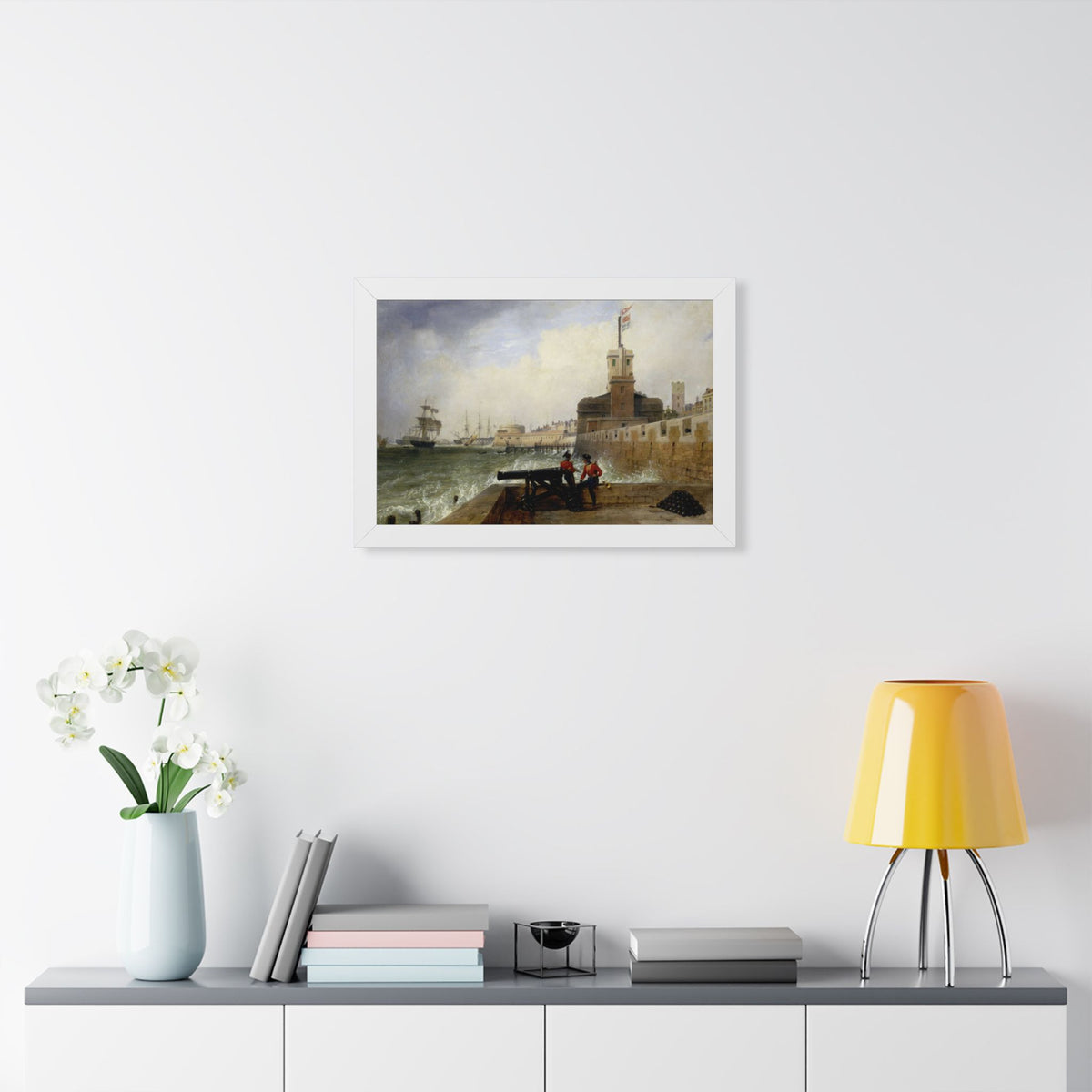 Semaphore at Portsmouth Framed Print | Edward William Cooke, 1836