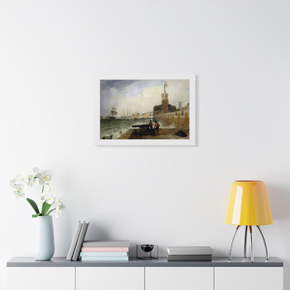 Semaphore at Portsmouth Framed Print | Edward William Cooke, 1836