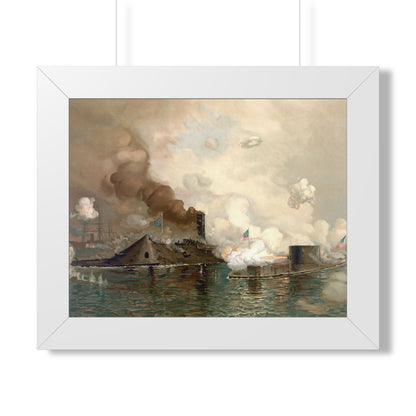 Monitor and Merrimac Framed Print | Julian O. Davidson, 1886