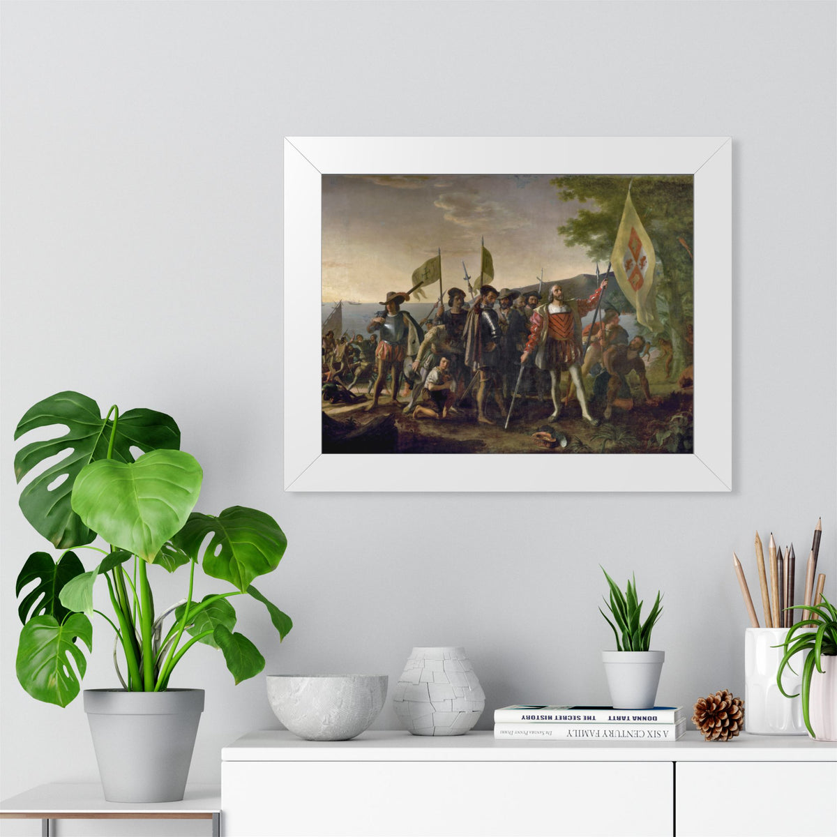 Landing of Columbus Framed Print | John Vanderlyn, 1847