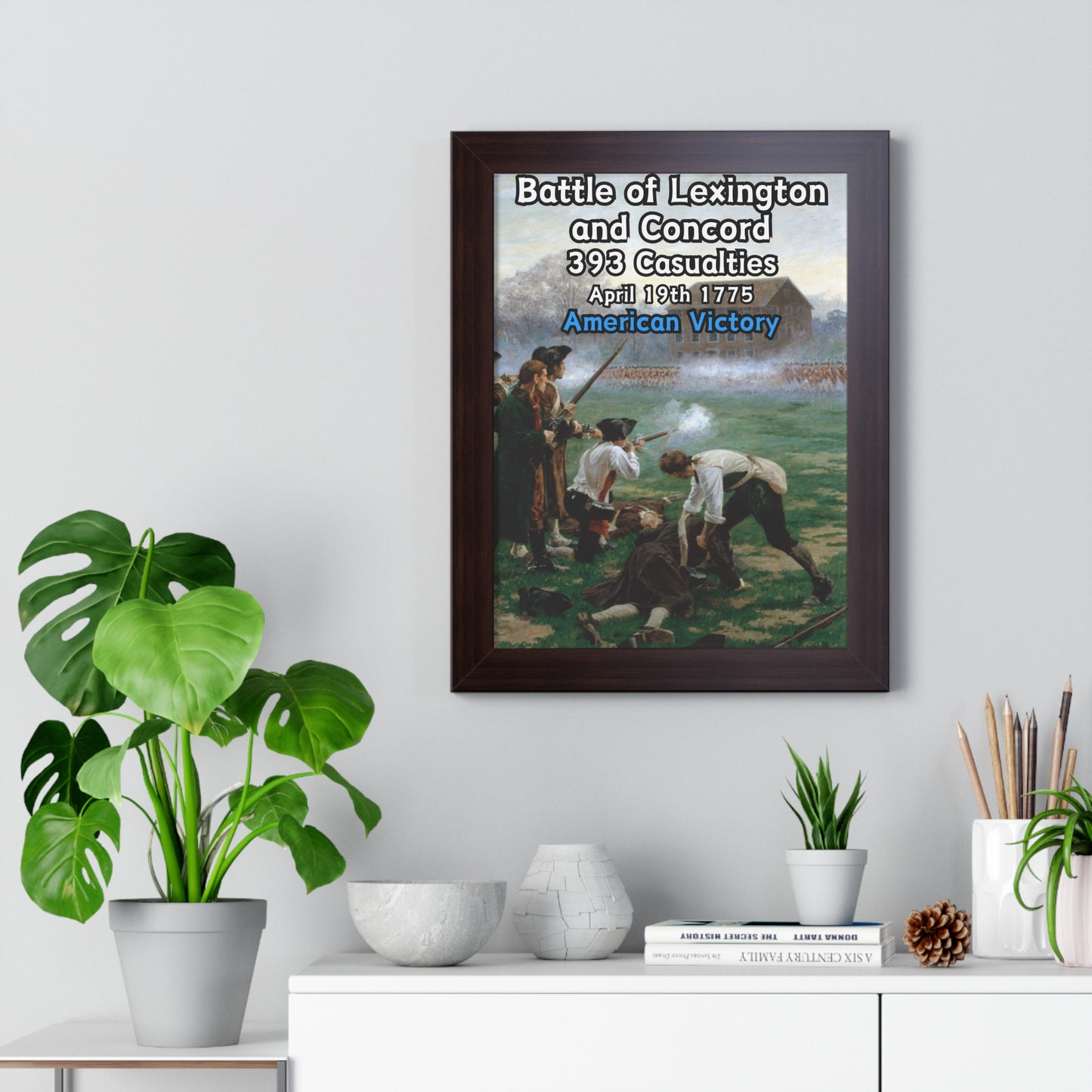 Battle of Lexington and Concord Framed Poster