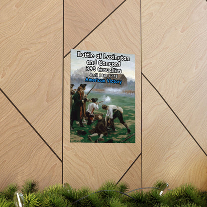 Battle of Lexington and Concord Vertical Matte Poster