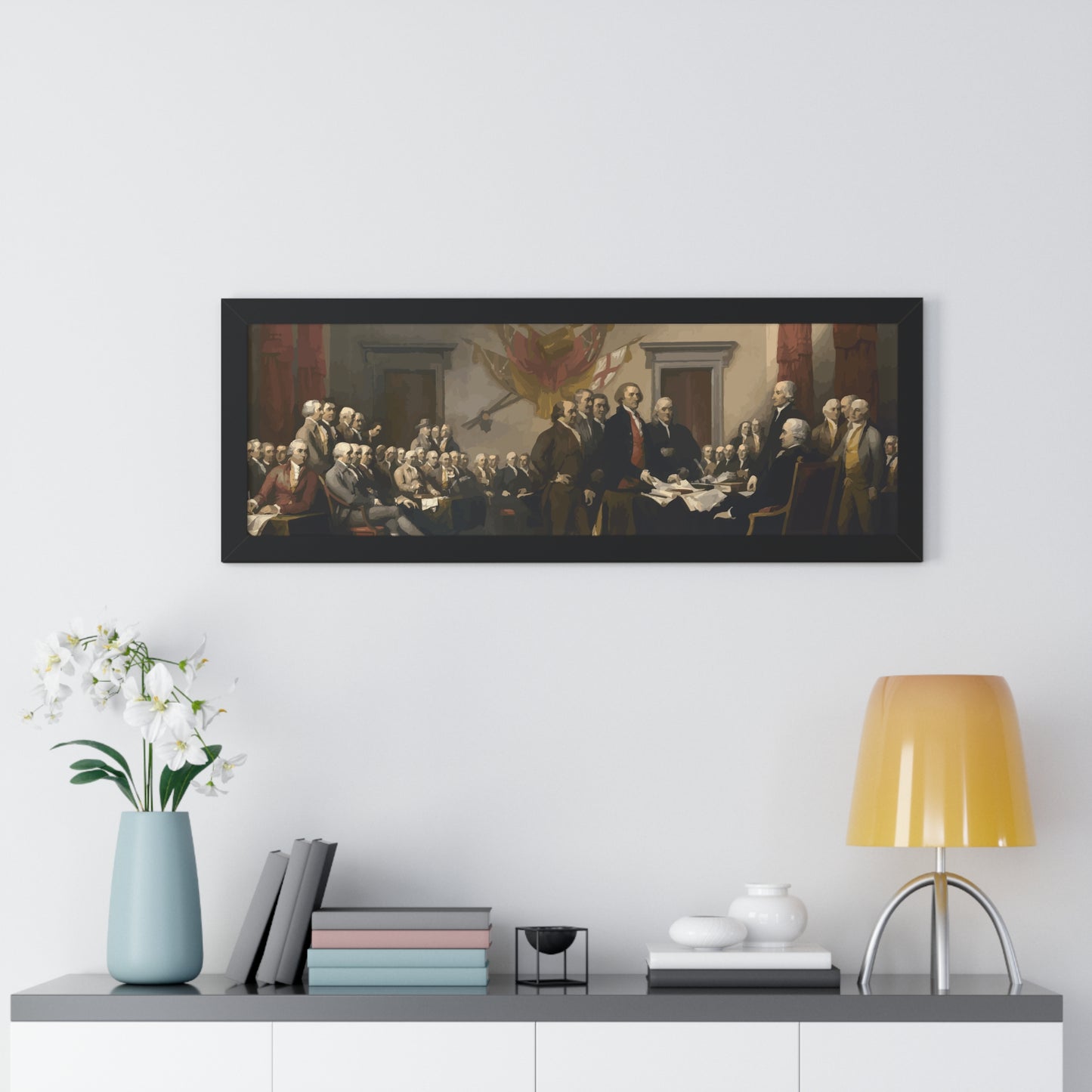 The Signing of The Declaration of Independence Framed Painting Poster