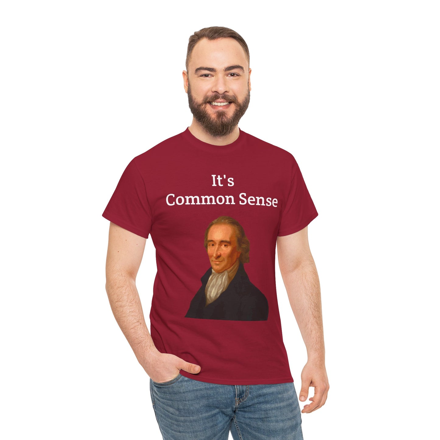 It's Common Sense Thomas Paine History Unisex Heavy Cotton T-Shirt