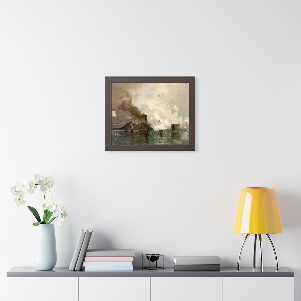 Monitor and Merrimac Framed Print | Julian O. Davidson, 1886