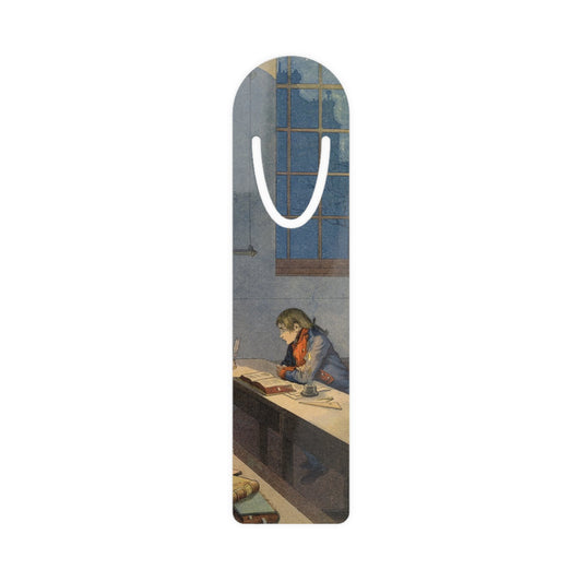 Painting of Napoleon Studying Bookmark