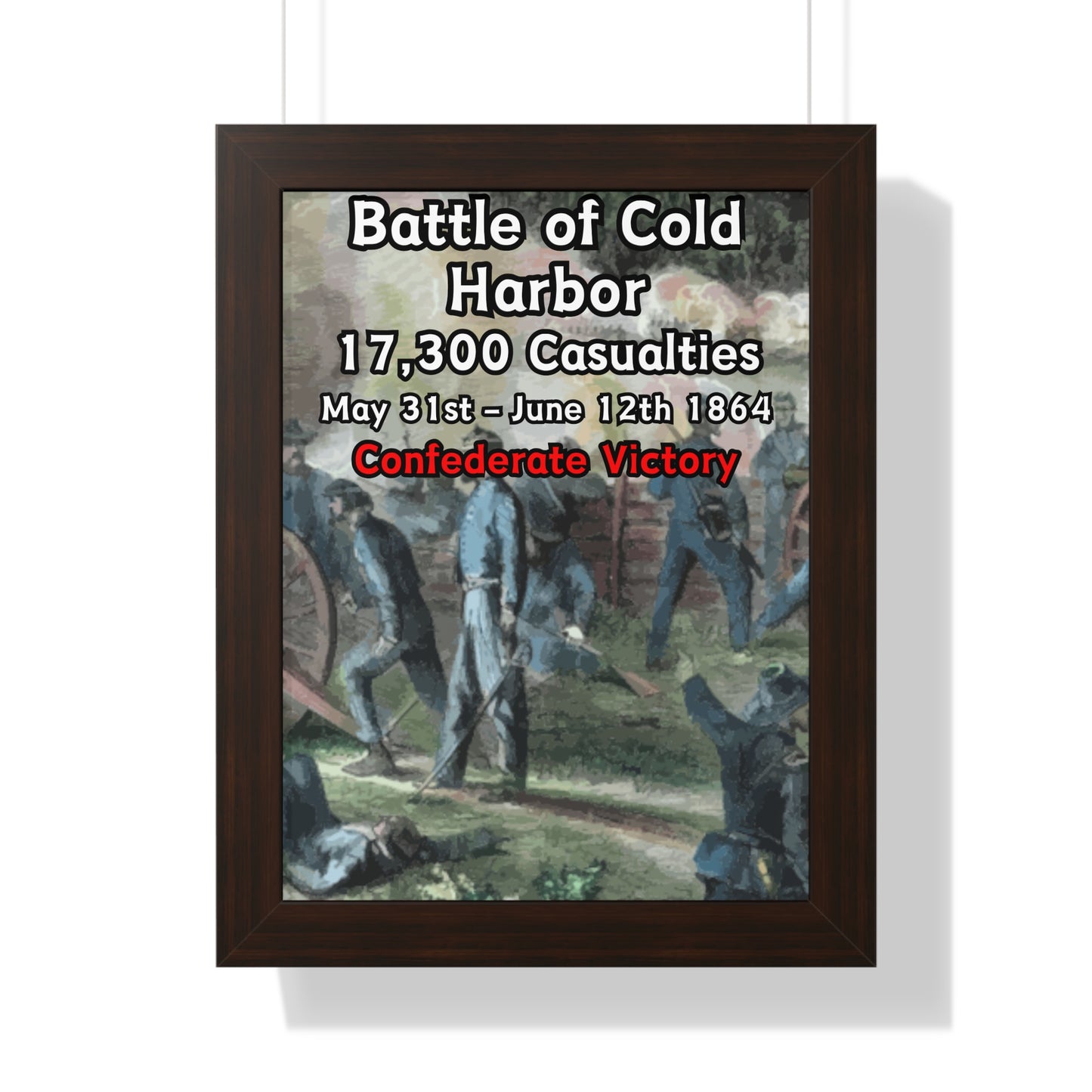 Battle of Cold Harbor Framed Poster