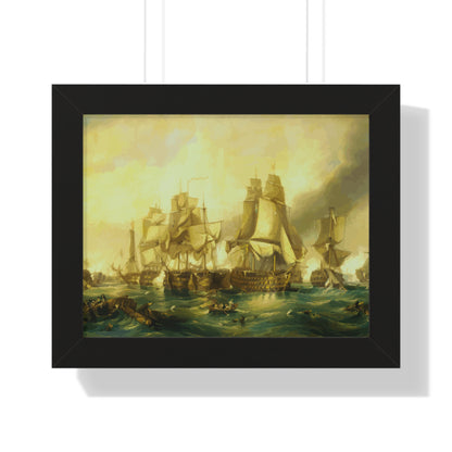 The Battle of Trafalgar Framed Painting Poster