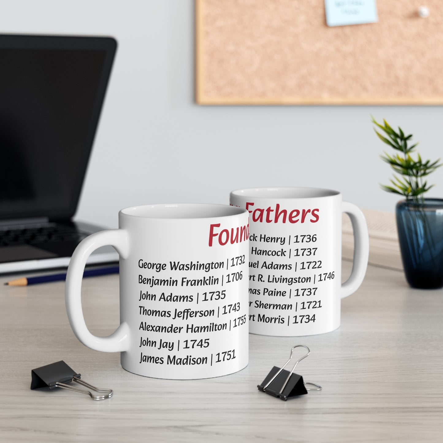 Founding Fathers History Mug