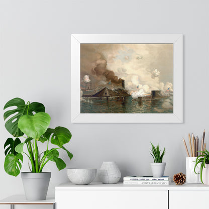 Monitor and Merrimac Framed Print | Julian O. Davidson, 1886