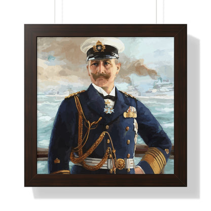 Kaiser Wilhelm II as Grand Admiral Framed Painting Poster