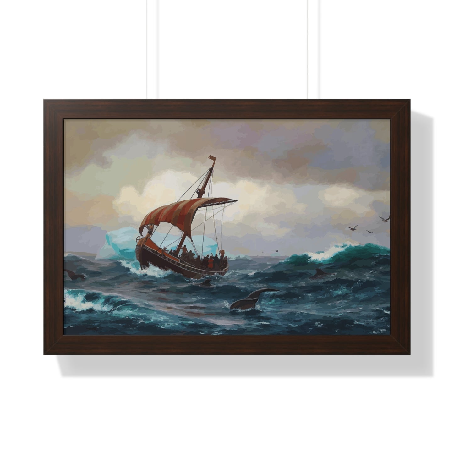 Summer in the Greenland Coast Framed Painting Poster