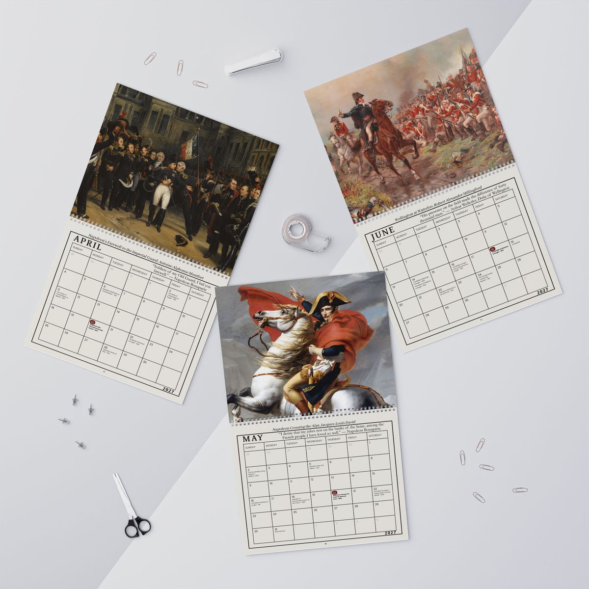 Napoleonic Wars 2027 Almanac Wall Calendar