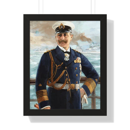 Kaiser Wilhelm II as Grand Admiral Framed Painting Poster