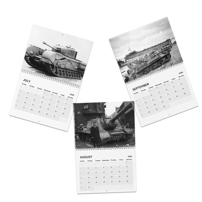 Vintage World War 2 Tank (Grid Style) Calendar