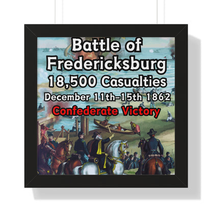 Historical Battle of Fredericksburg Framed Poster