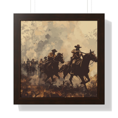 Historical Cowboy Framed Poster