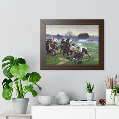 The Battle of Lexington Framed Print | William Barnes Wollen, 1910