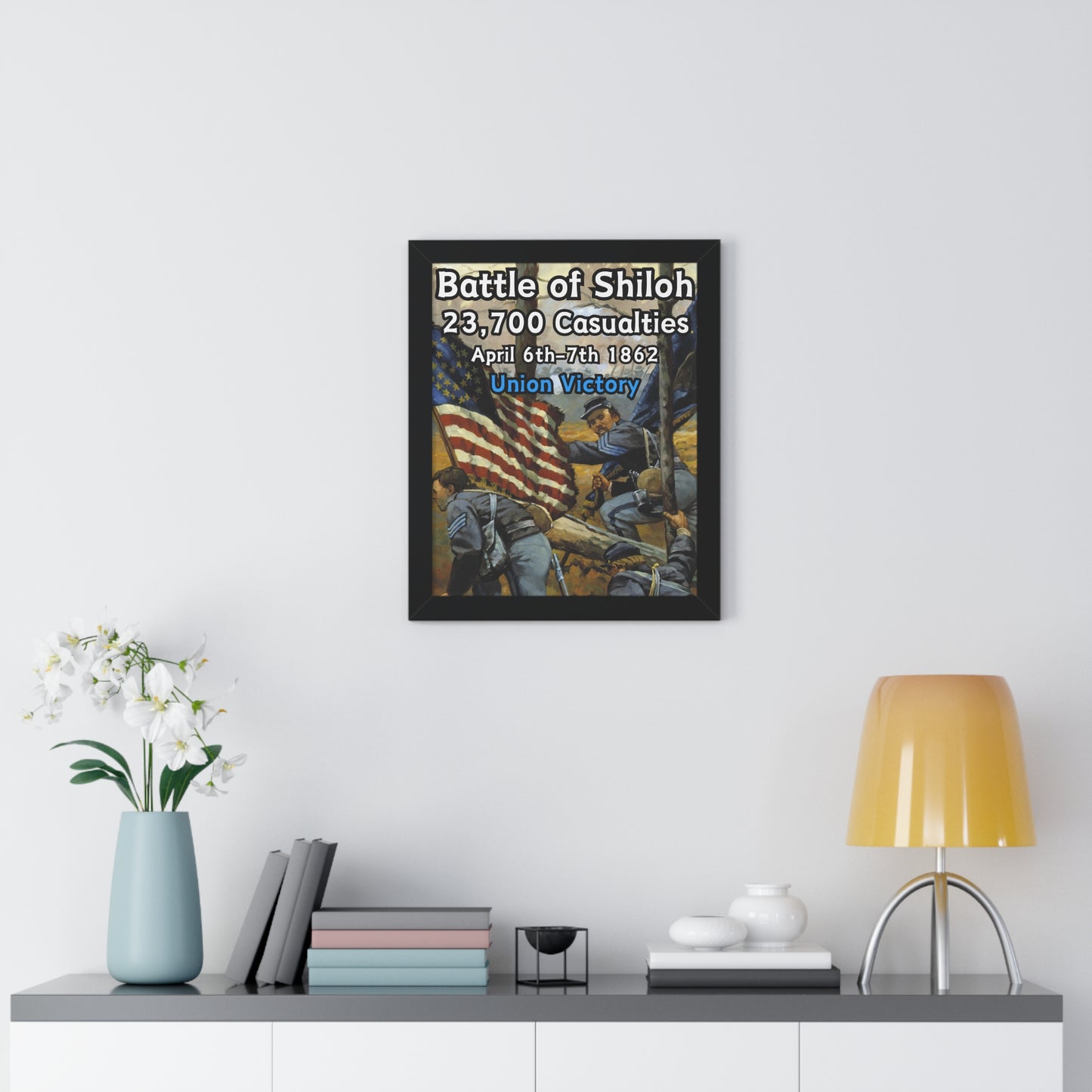 Historical Battle of Shiloh Framed Poster