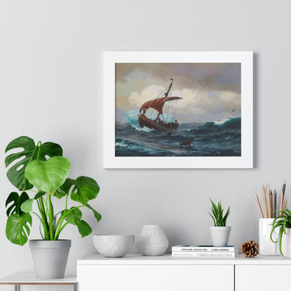 Summer in the Greenland Coast Framed Painting Poster