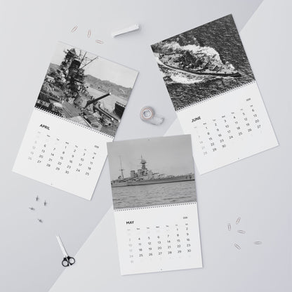 Vintage World War 2 Battleship  2026 Calendar