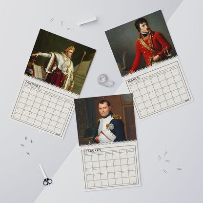Historical Art Wall Calendar — Napoleon Portraits Monthly Calendar