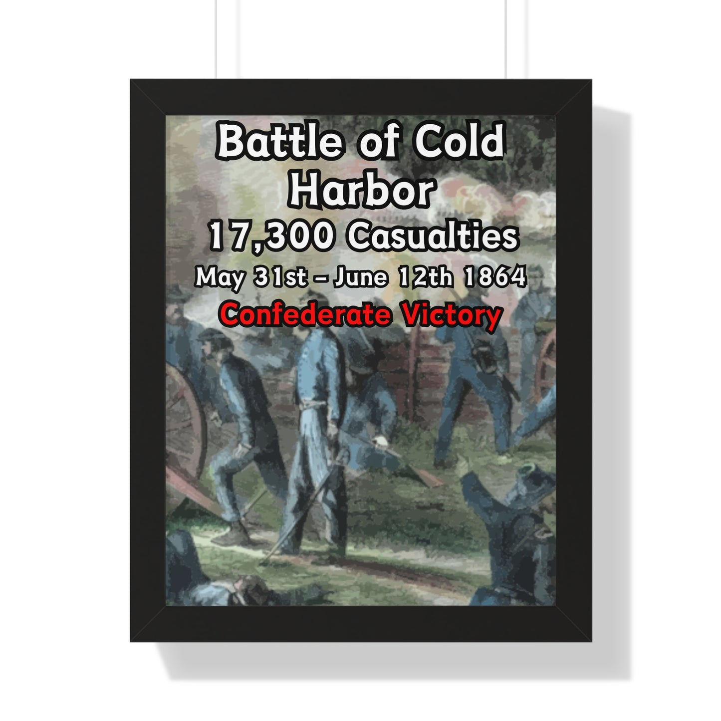 Battle of Cold Harbor Framed Poster