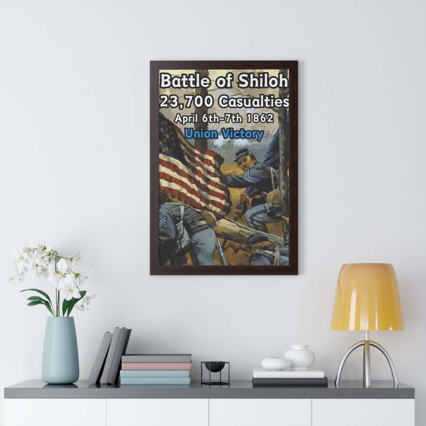 Historical Battle of Shiloh Framed Poster