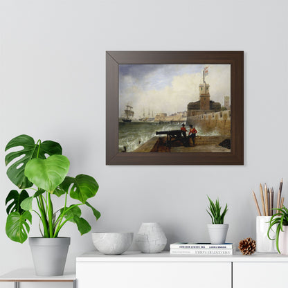 Semaphore at Portsmouth Framed Print | Edward William Cooke, 1836