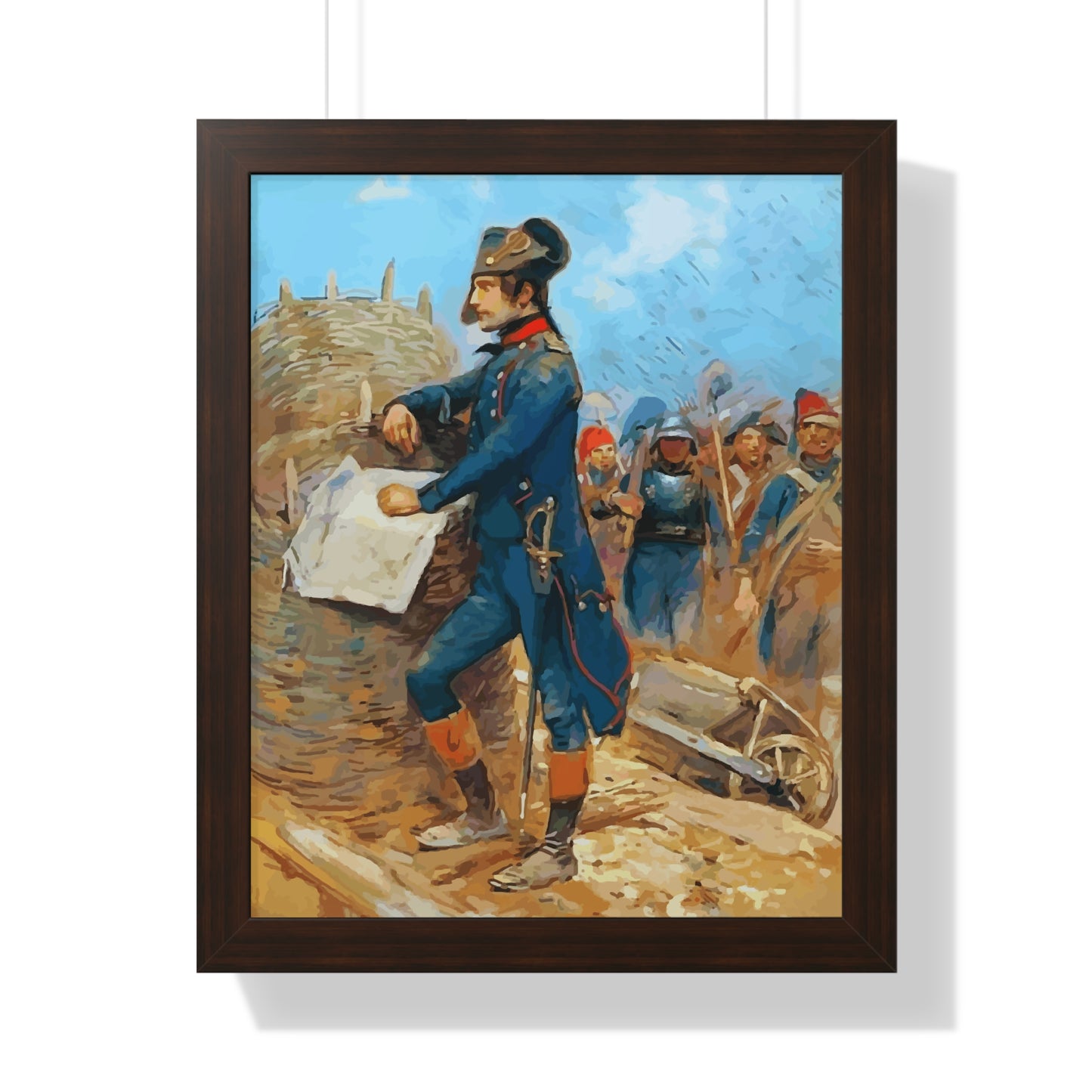 Napoleon Bonaparte at the Siege of Toulon Framed Painting Poster