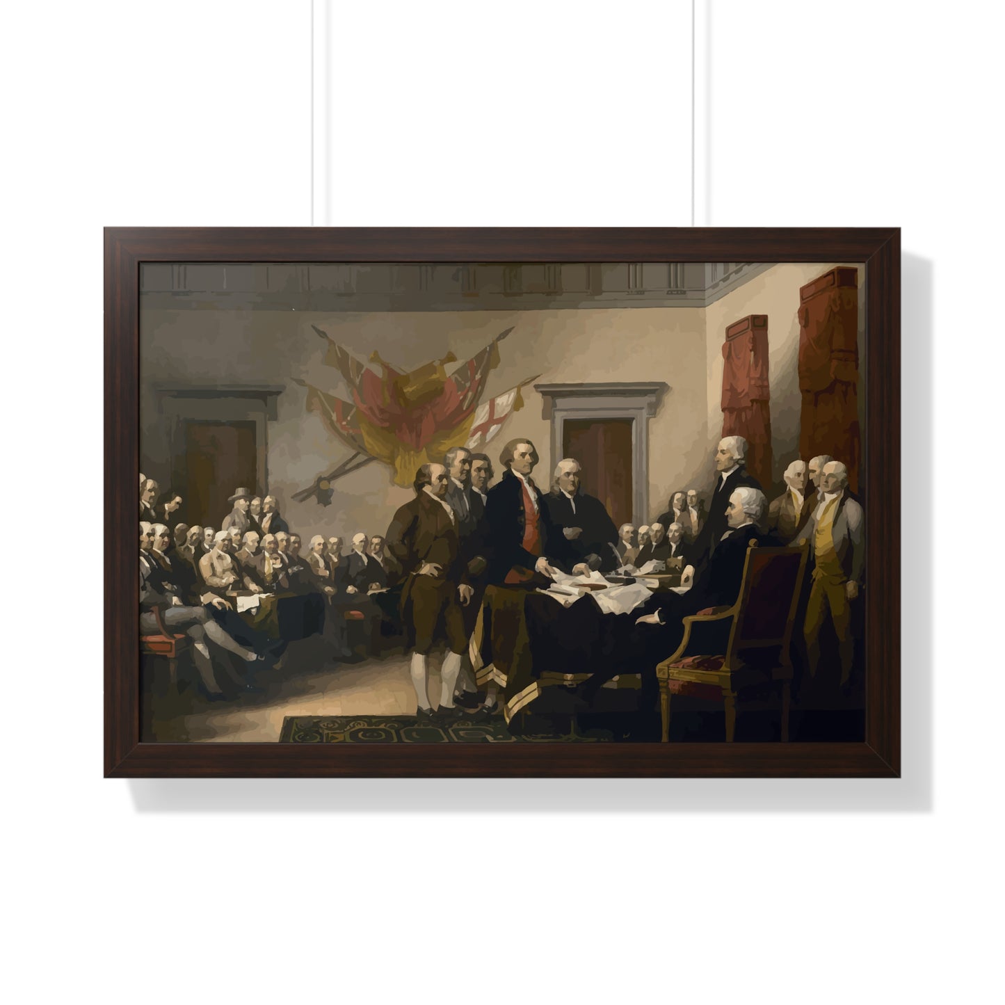 The Signing of The Declaration of Independence Framed Painting Poster