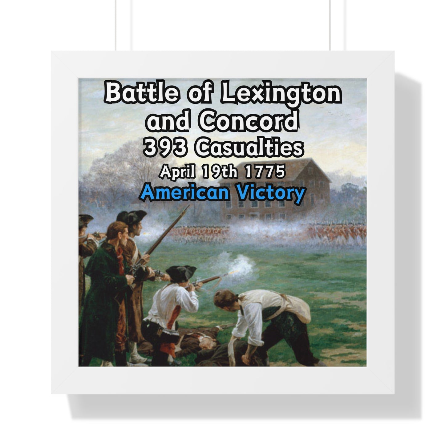 Battle of Lexington and Concord Framed Poster