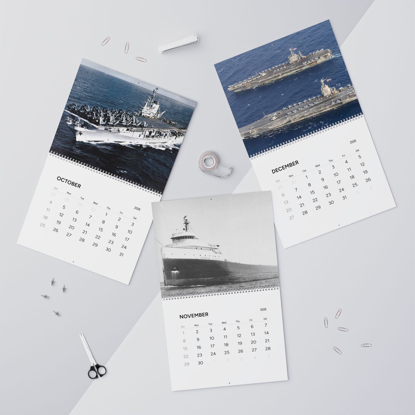 400 Years of American Ships 2026 Calendar