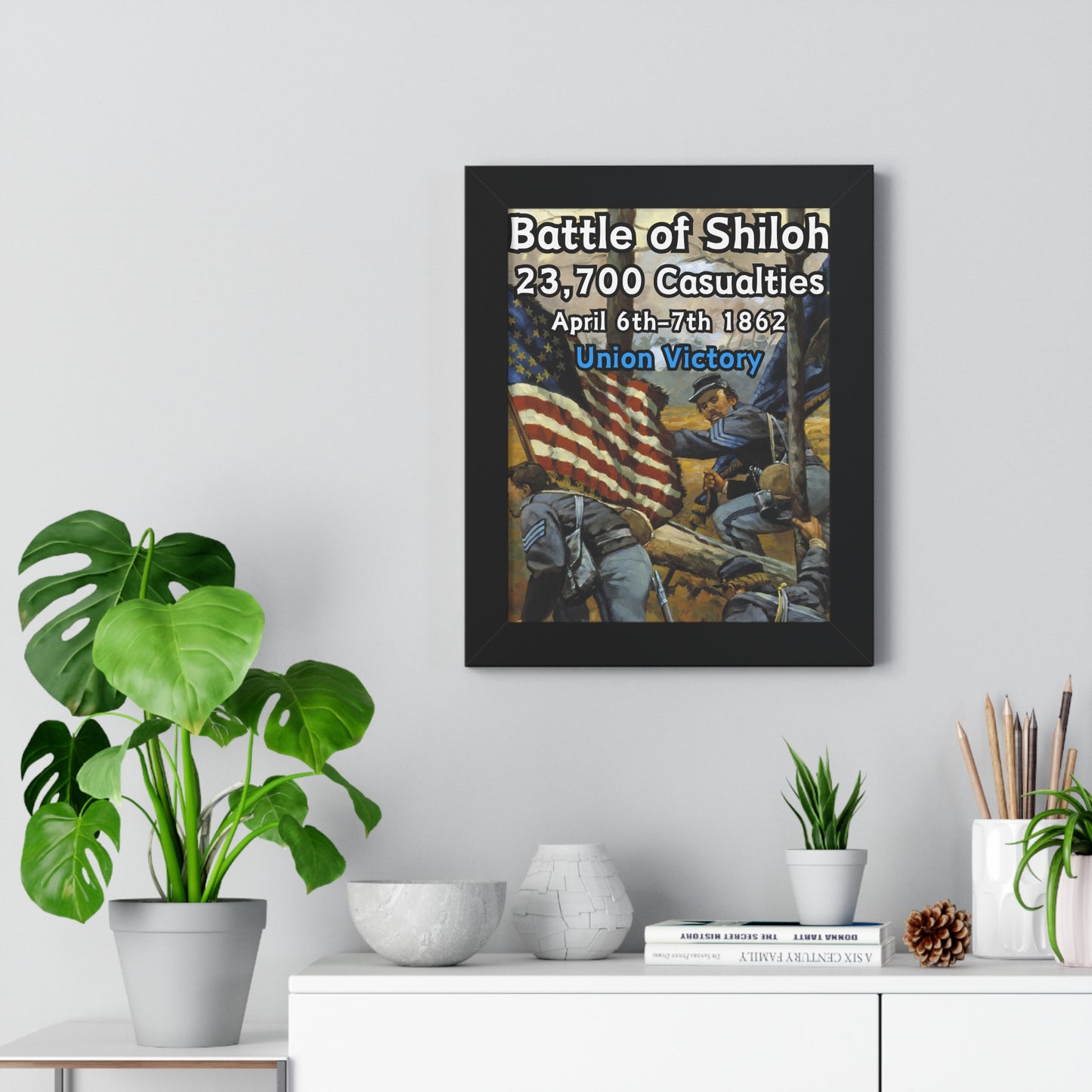 Historical Battle of Shiloh Framed Poster