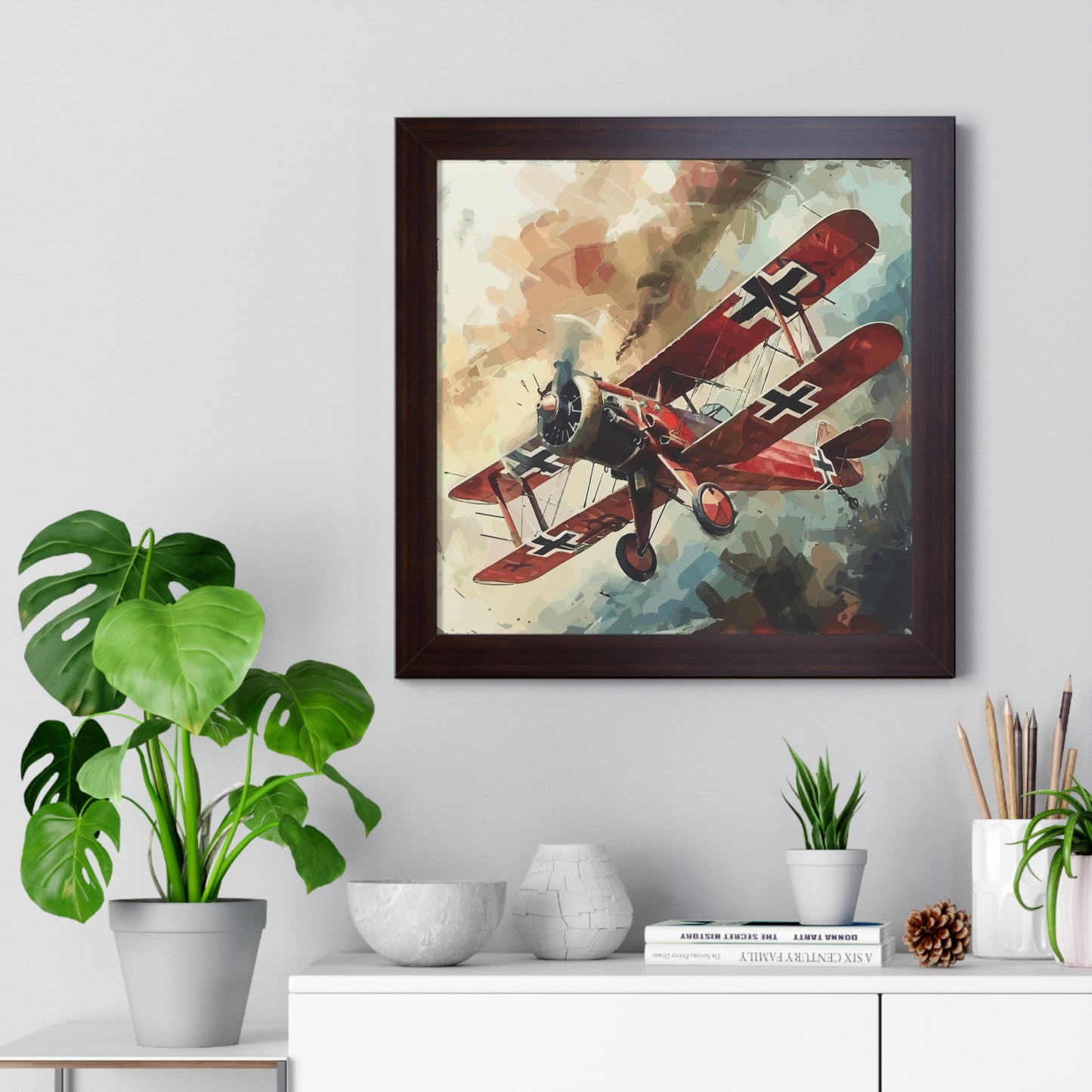 Red Baron Airplane Framed Poster