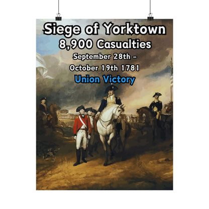 Siege of Yorktown Vertical Matte Poster