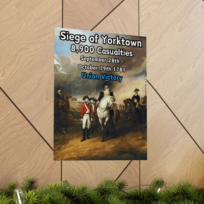 Siege of Yorktown Vertical Matte Poster