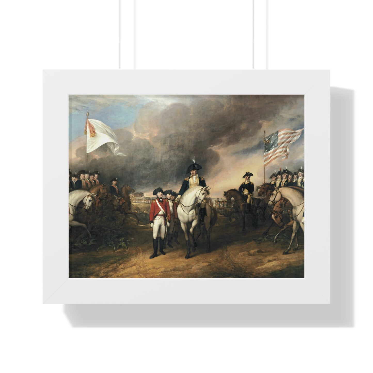 Surrender of Lord Cornwallis at Yorktown Framed Painting Poster