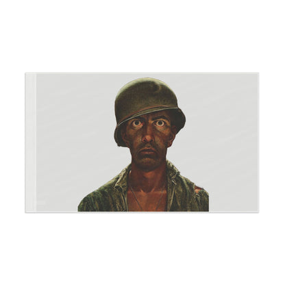 Thousand Yard Stare Soldier Flag