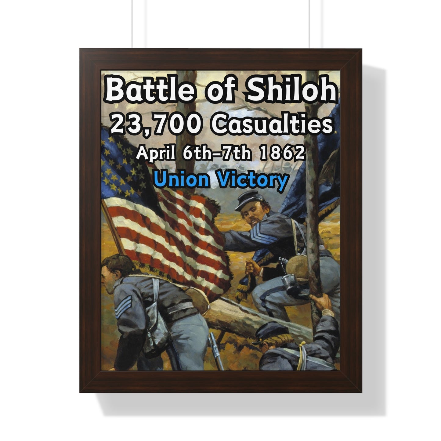 Historical Battle of Shiloh Framed Poster