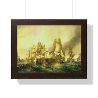 The Battle of Trafalgar Framed Painting Poster