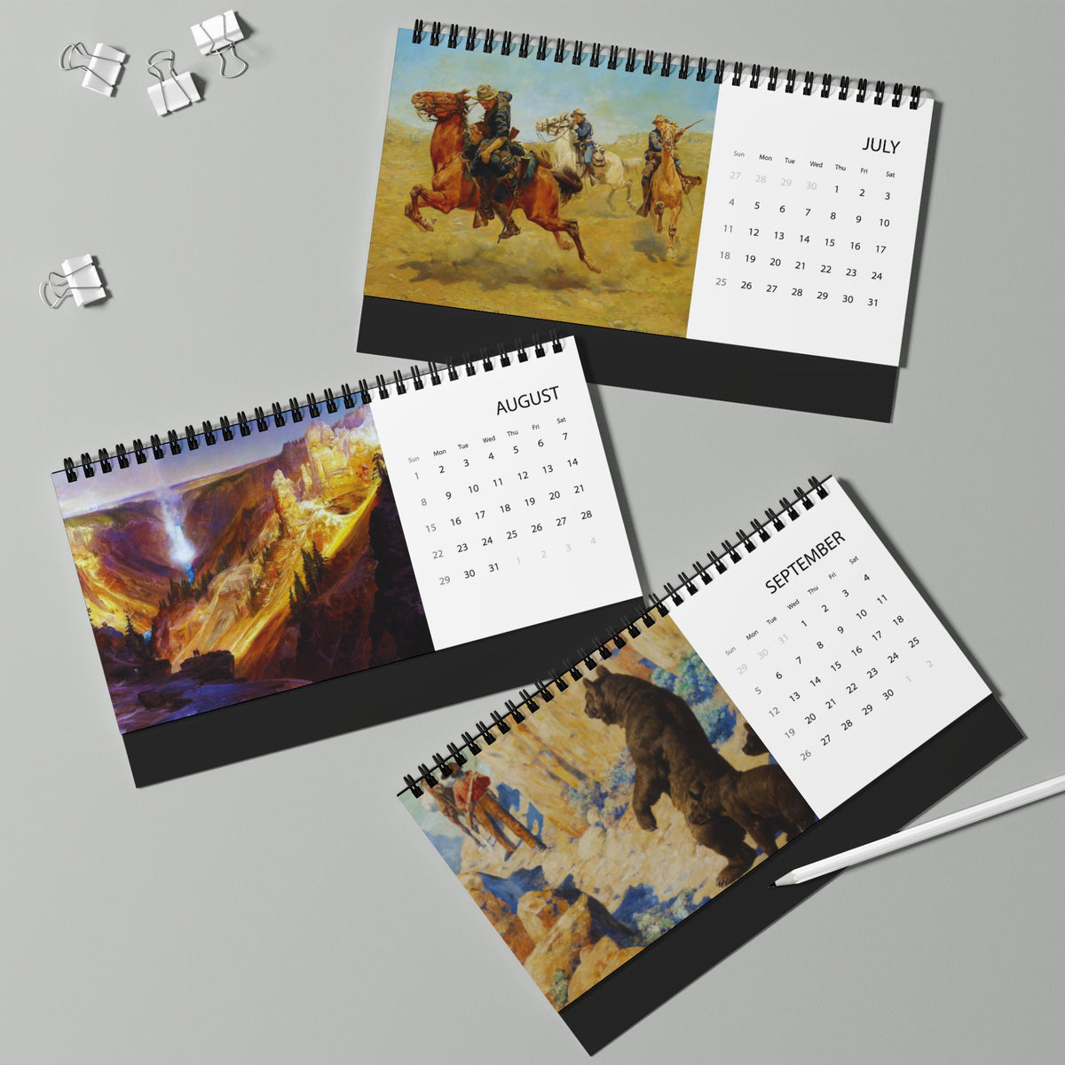 American Western 2027 Desktop Calendar