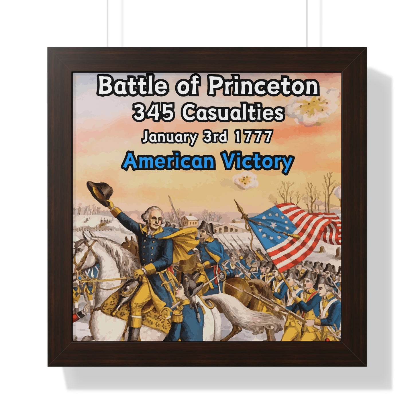 Battle of Princeton Framed Poster