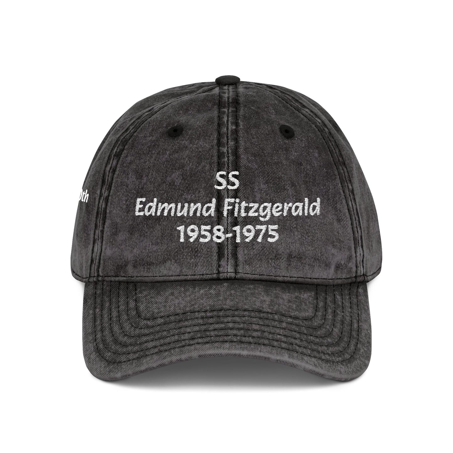 Edmund Fitzgerald Embroidered Vintage Hat