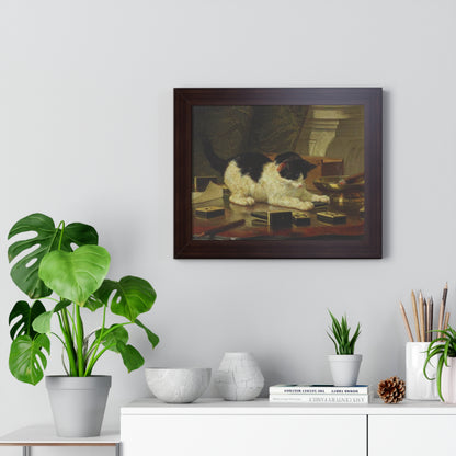 Kitten's Game Framed Painting Poster