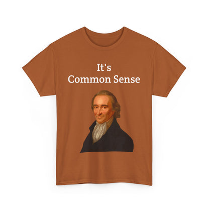 It's Common Sense Thomas Paine History Unisex Heavy Cotton T-Shirt