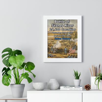 Historical Battle of Stones River Framed Poster