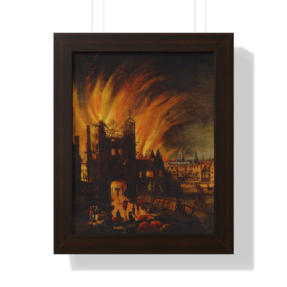 The Great London Fire Painting Poster