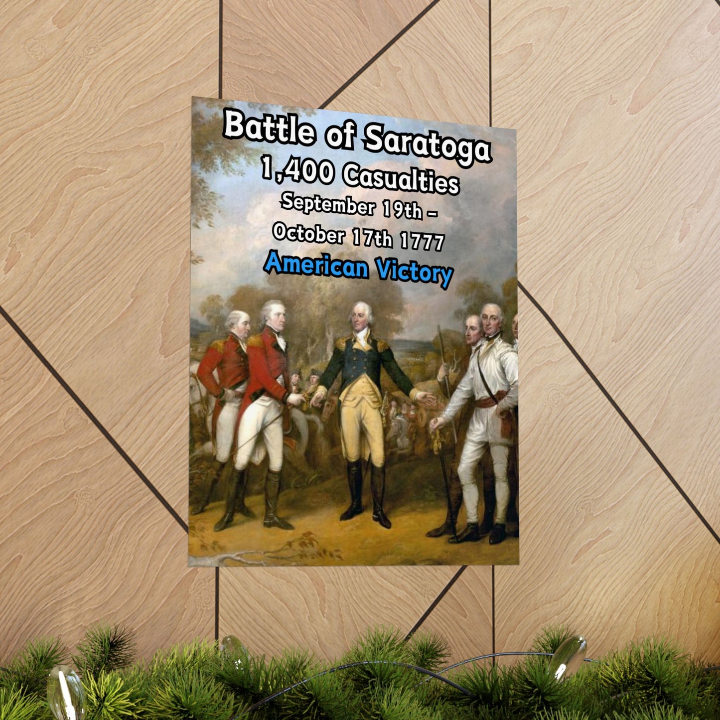 Battle of Saratoga Vertical Matte Poster